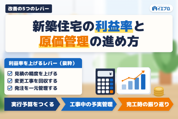 新築住宅の利益率と原価管理の進め方