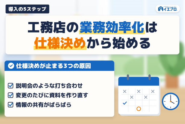 工務店の業務効率化は仕様決めから始める